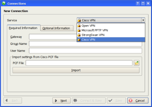 KNetworkManager VPN Configuration